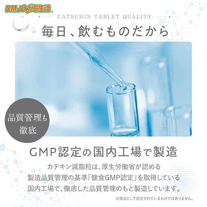 カテキン減脂粒 DMJえがお生活 日本製 31日分 カテキン サプリ お腹の